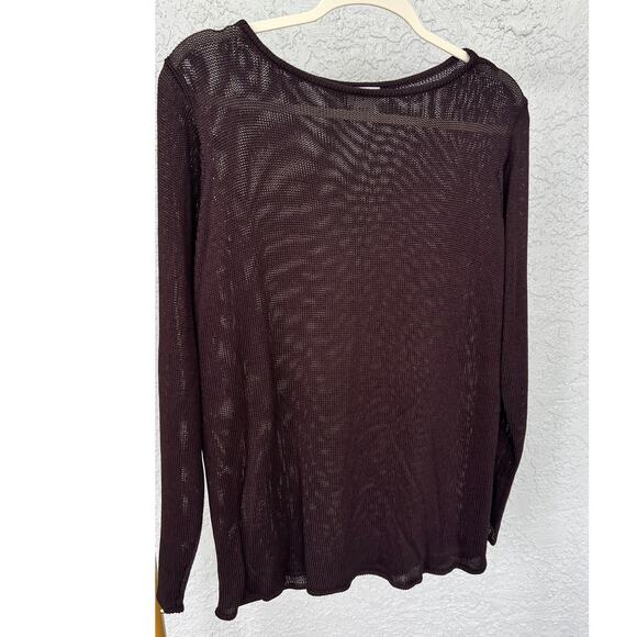 Eileen Fisher Mesh Top - Size Large - Picture 1 of 7